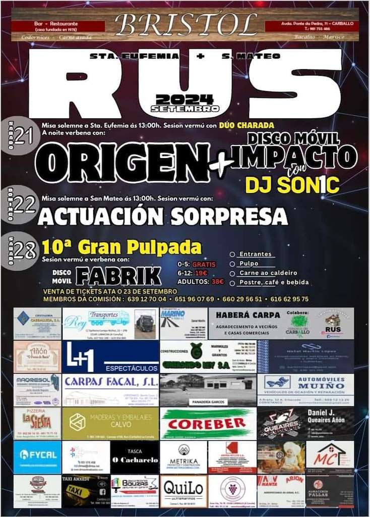 X Gran Pulpada de Rus en Carballo  