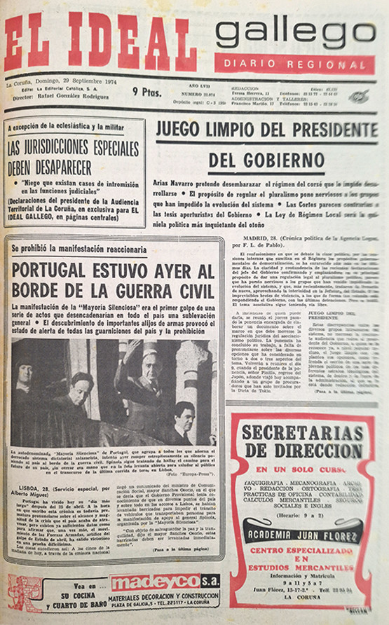 Portada 29 septiembre 1974