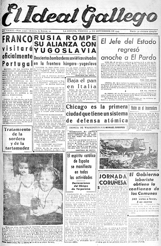 Portada 30 septiembre 1949