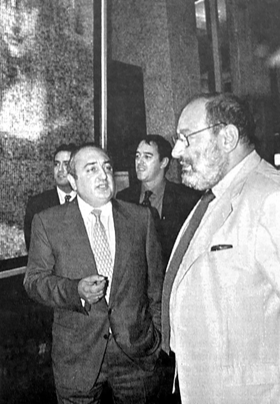 Umberto Eco y Ramon Nuñez