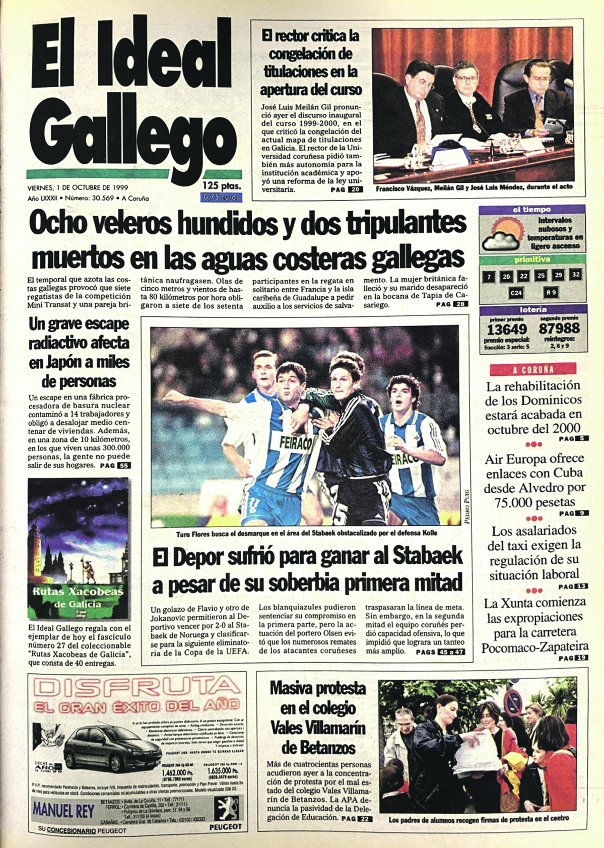 Portada 1 octubre 1999