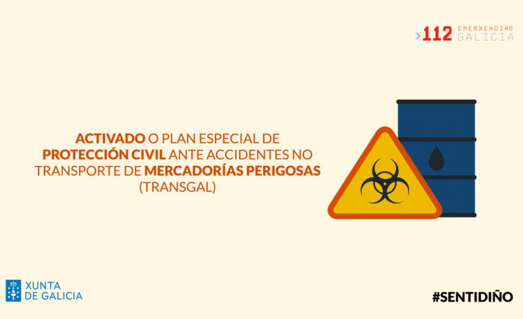 El derrame de varias garrafas de formaldehído que transportaba un camión obliga a activar un plan especial en Vigo