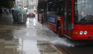 La intensa lluvia provocó accidentes con grandes retenciones en A Coruña