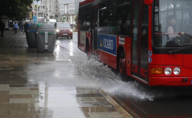 Llueve sobre mojado en A Coruña: casi 100 litros por metro cuadrado en lo que va de mes