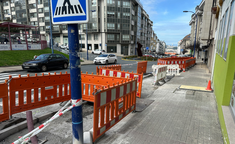 Culleredo inició las obras de renovación de la calle Suárez Ferrín, en A Corveira