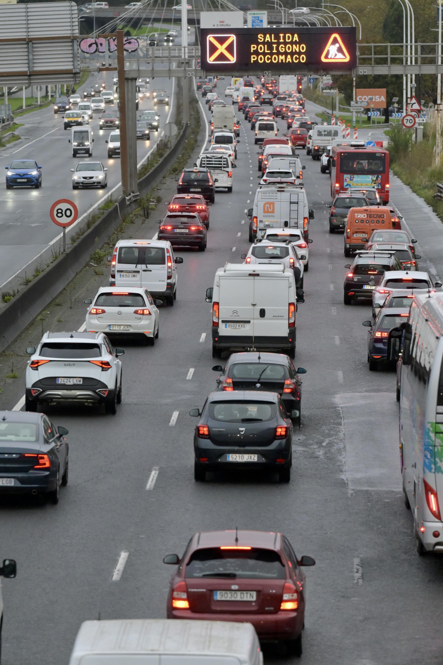 Los coruñeses se calman al volante