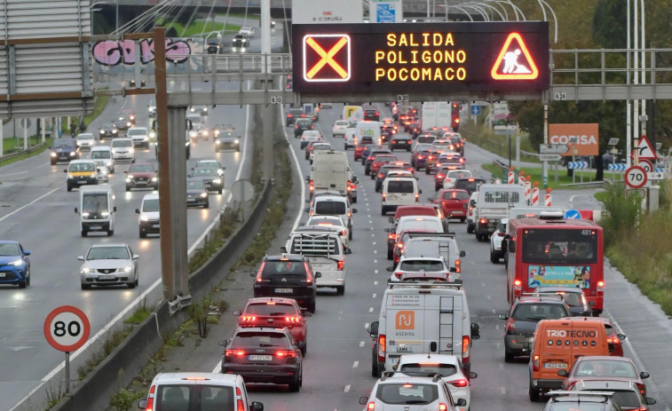 El momento más peligroso para circular por la AC-11: los jueves a las horas punta