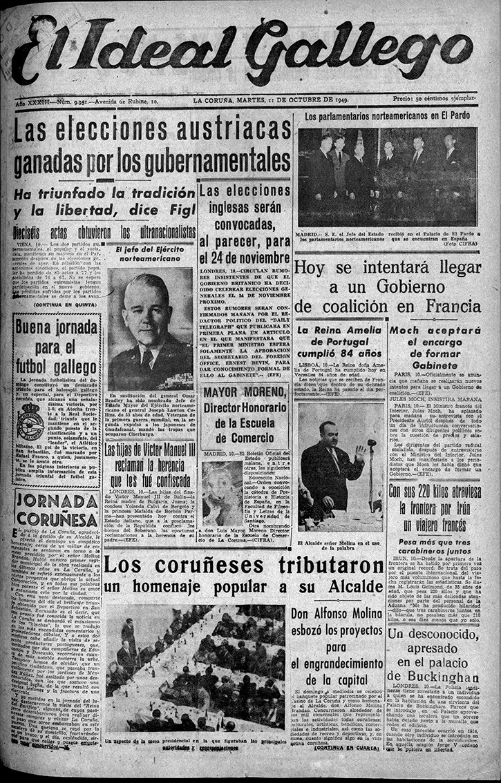 Portada 11 octubre 1949