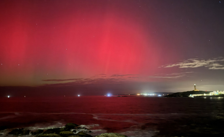 El anochecer rojo de A Coruña y su área metropolitana: vuelven las auroras boreales