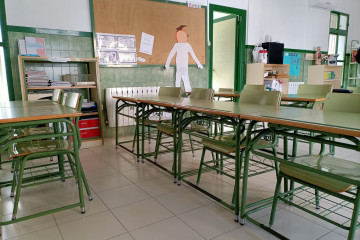 Archivo - Un aula de un colegio.