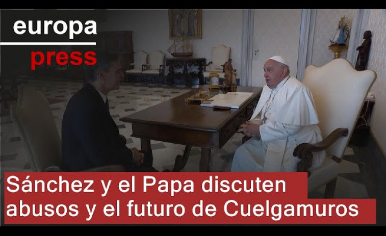 Sánchez muestra al Vaticano su voluntad de 