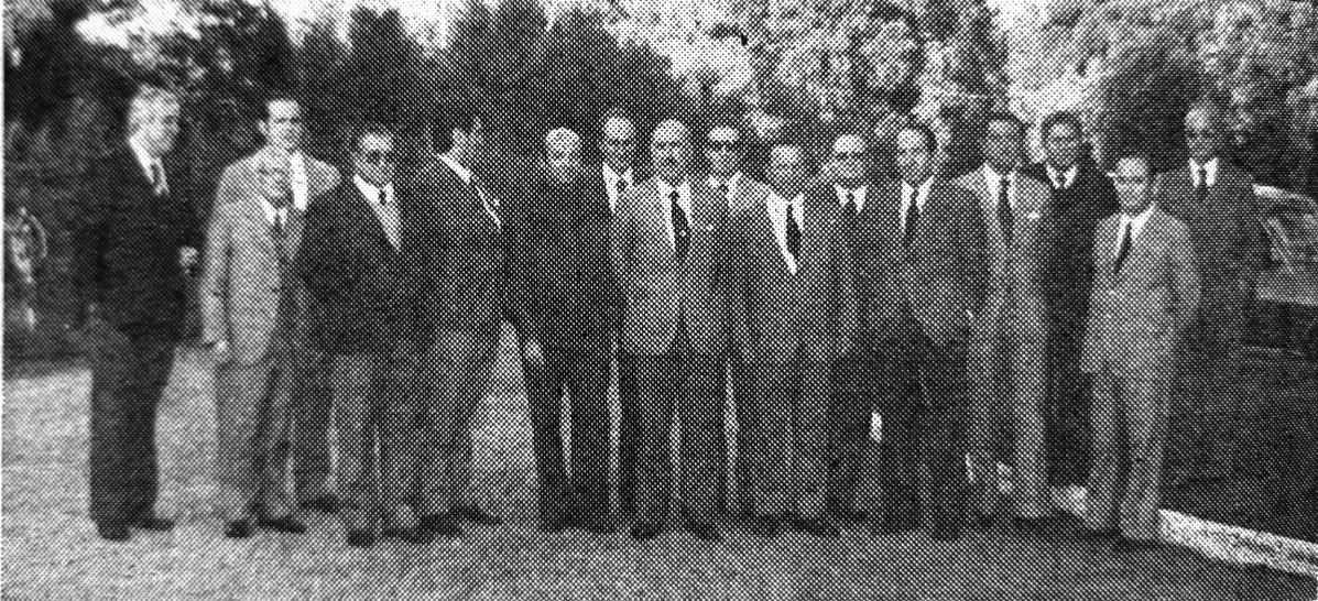 Foto 2 alcaldes Coruu00f1a, Culleredo Arteixo 1974