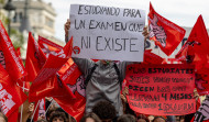 Miles de estudiantes protestan en la calle contra la nueva selectividad