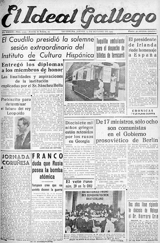 Portada 13 octubre 1949