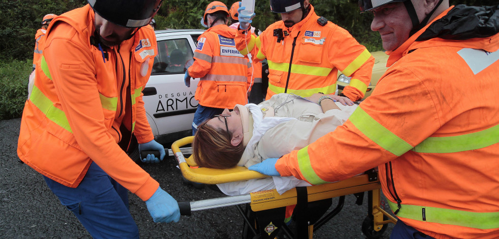 Simulacro de emergencias en A Coruña