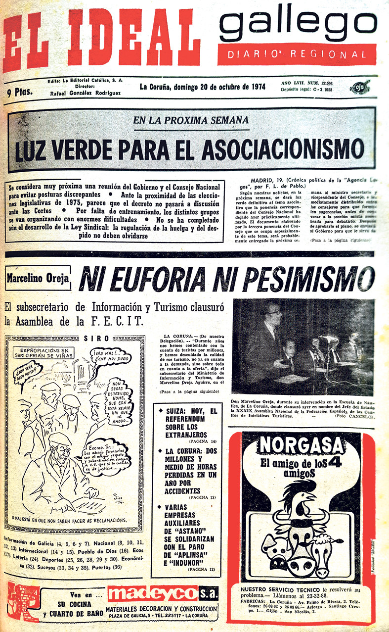 Portada 20 octubre 1974