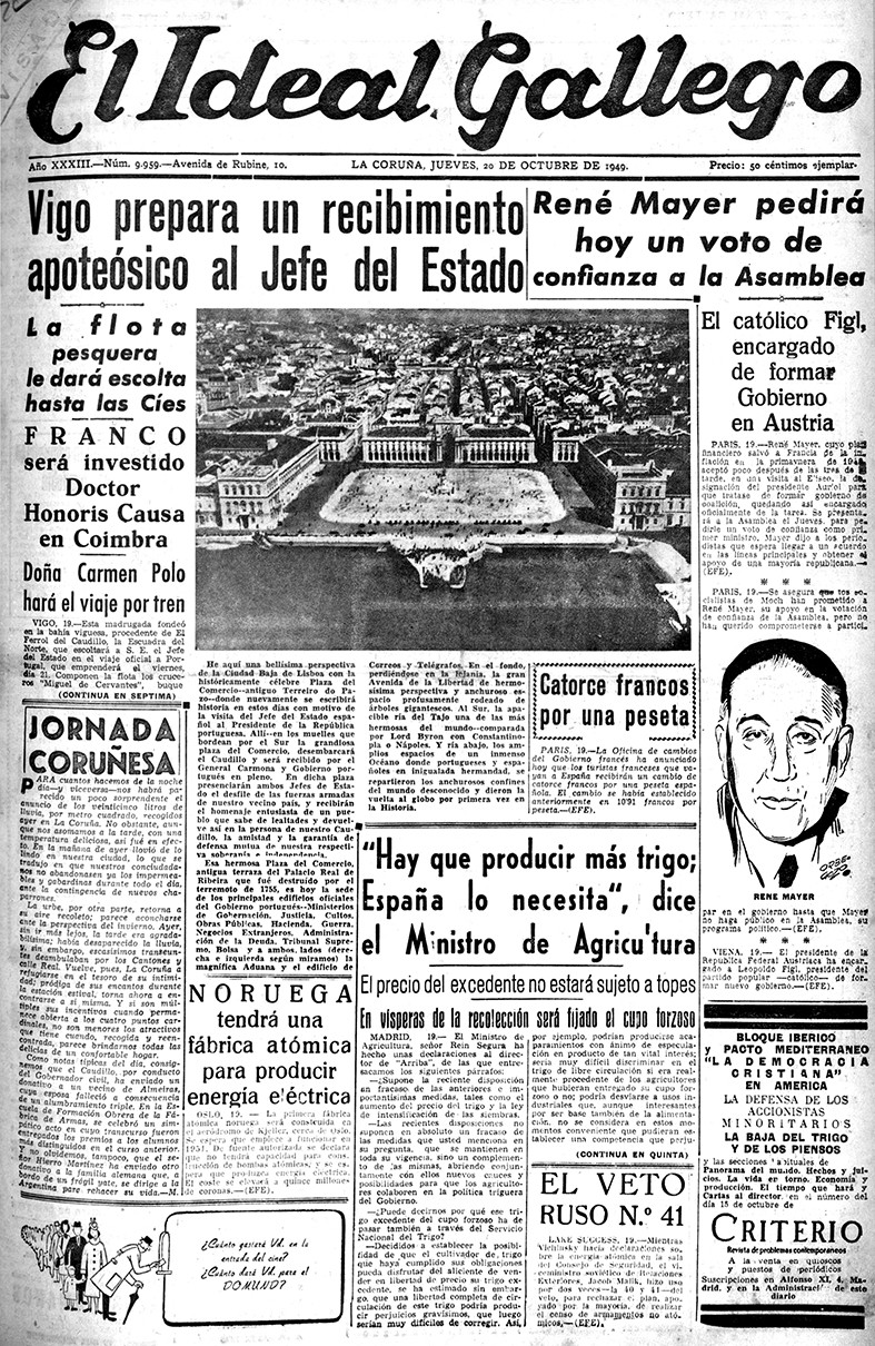 Portada 20 octubre 1949