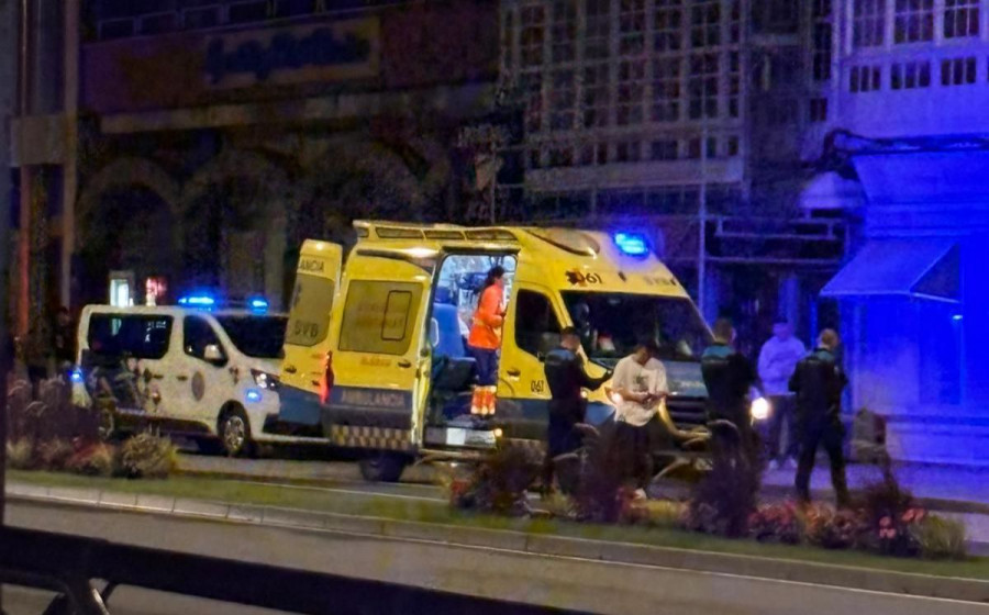 Sangrienta agresión a un portero en la noche de A Coruña