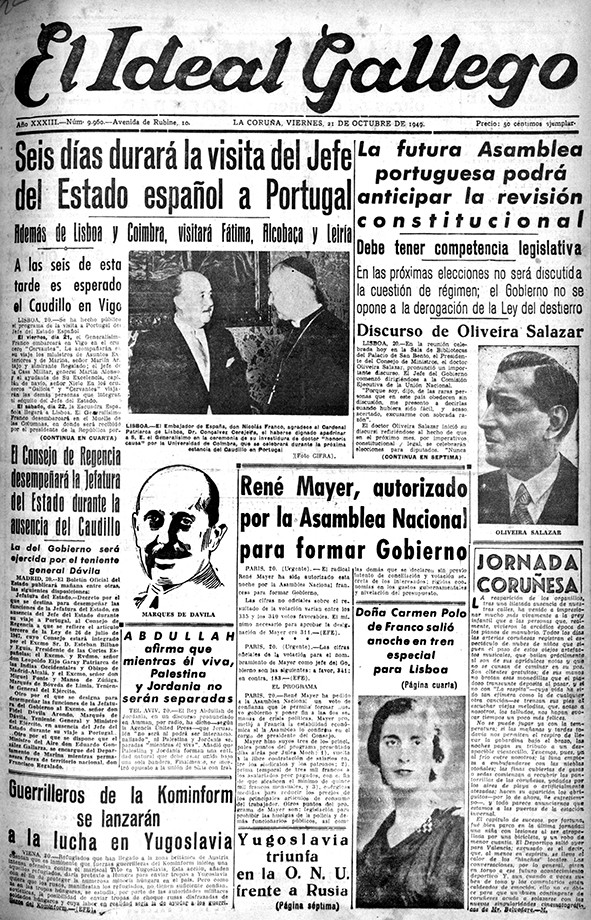 Portada 21 octubre 1949