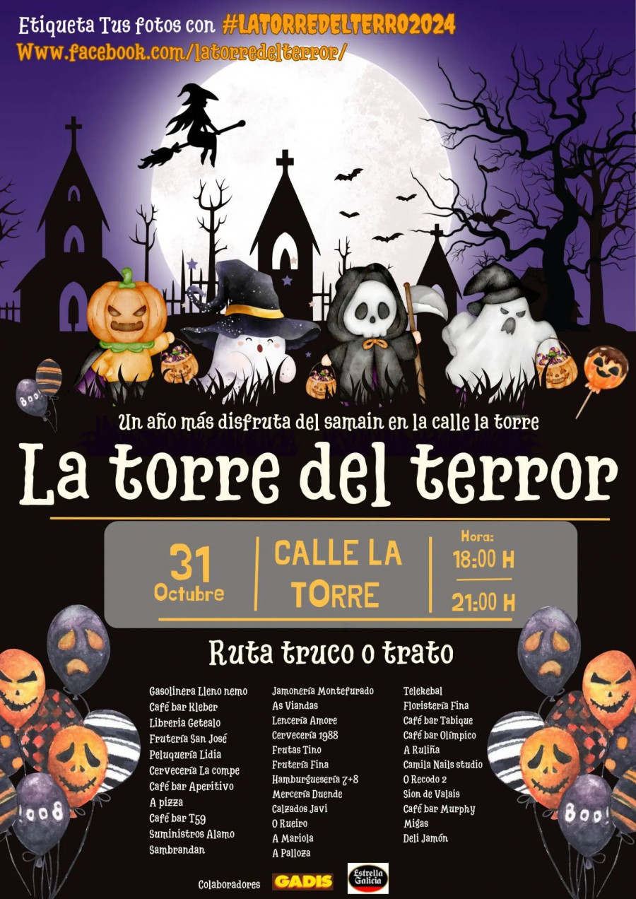 Estos son los locales de la ruta del terror de la calle de la Torre