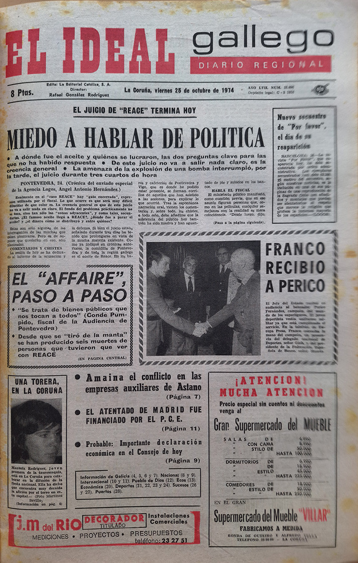 Portada 25 octubre 1974