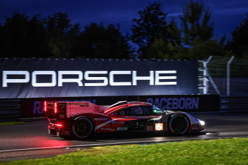 Le Mans (France), 15/06/2024.- Porsche Penske Motorsport car (starting no.06) with Kevin Estre of France Andre Lotterer of Germany and Laurens Vanthoor of Belgium in action during the 92nd edition of 