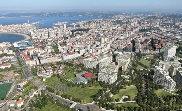 Arial lanza sus edificios en Visma, la urbanización más céntrica de A Coruña