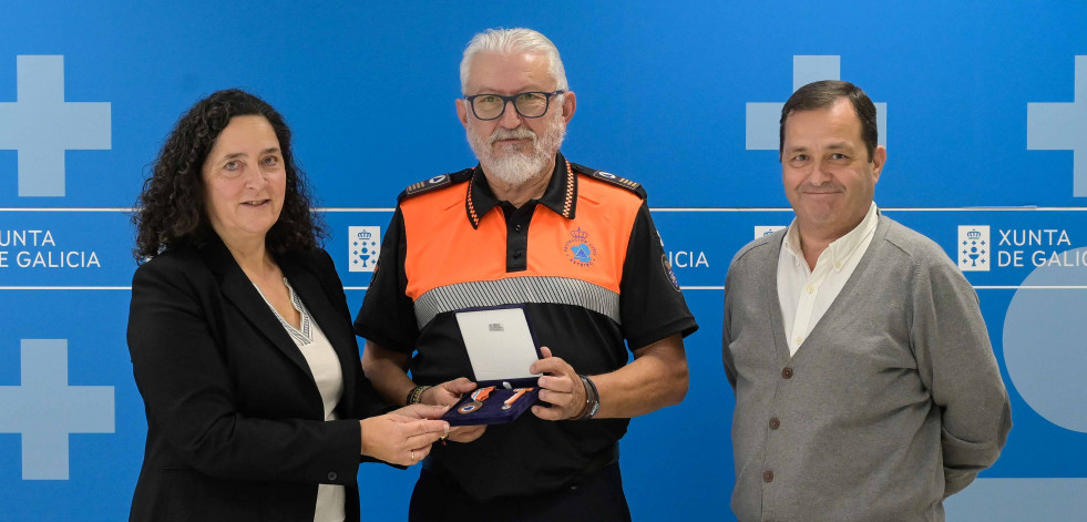 José Manuel López Blanco recibe la medalla al mérito de Protección Civil al voluntariado