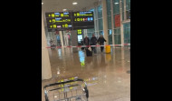 El Liceo, afectado por las lluvias torrenciales en Barcelona, se queda atrapado en el aeropuerto del Prat