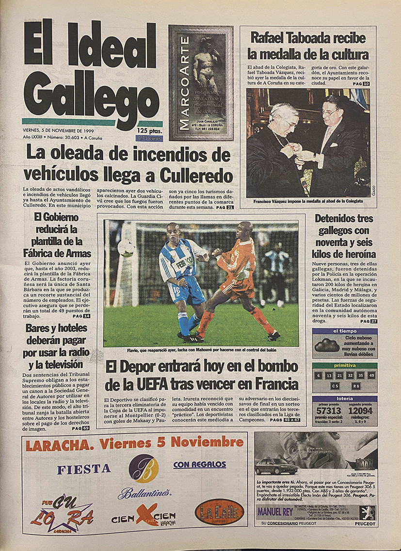 Portada 05 noviembre 1999