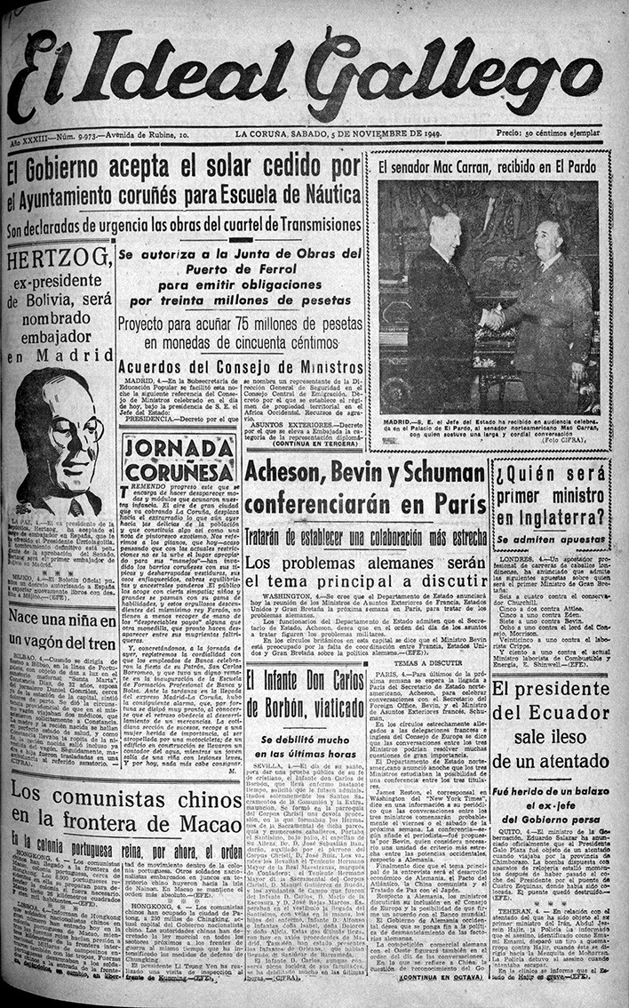 Portada 05 noviembre 1949