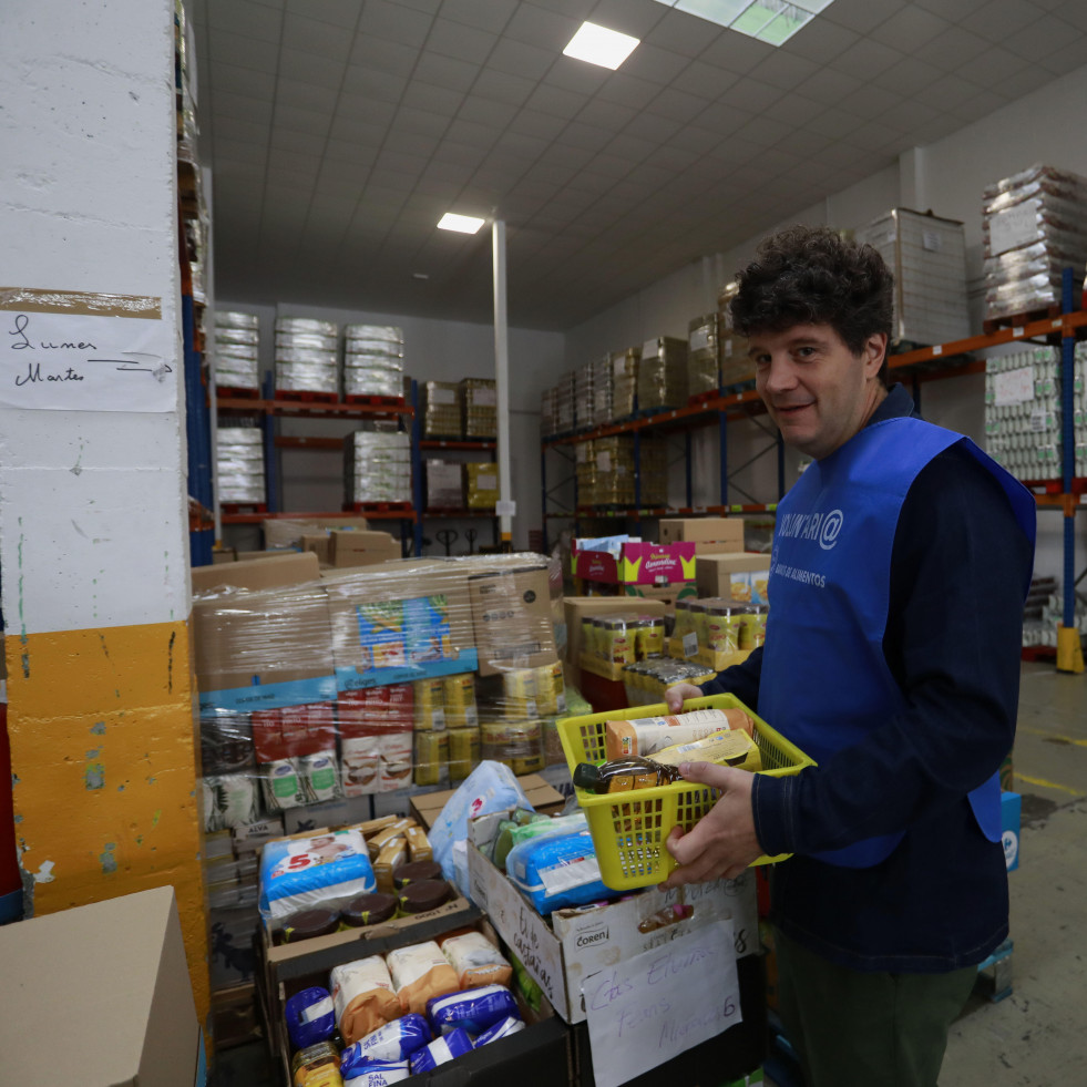 Xosé Antonio Touriñán apadrina la gran recogida del Banco de Alimentos