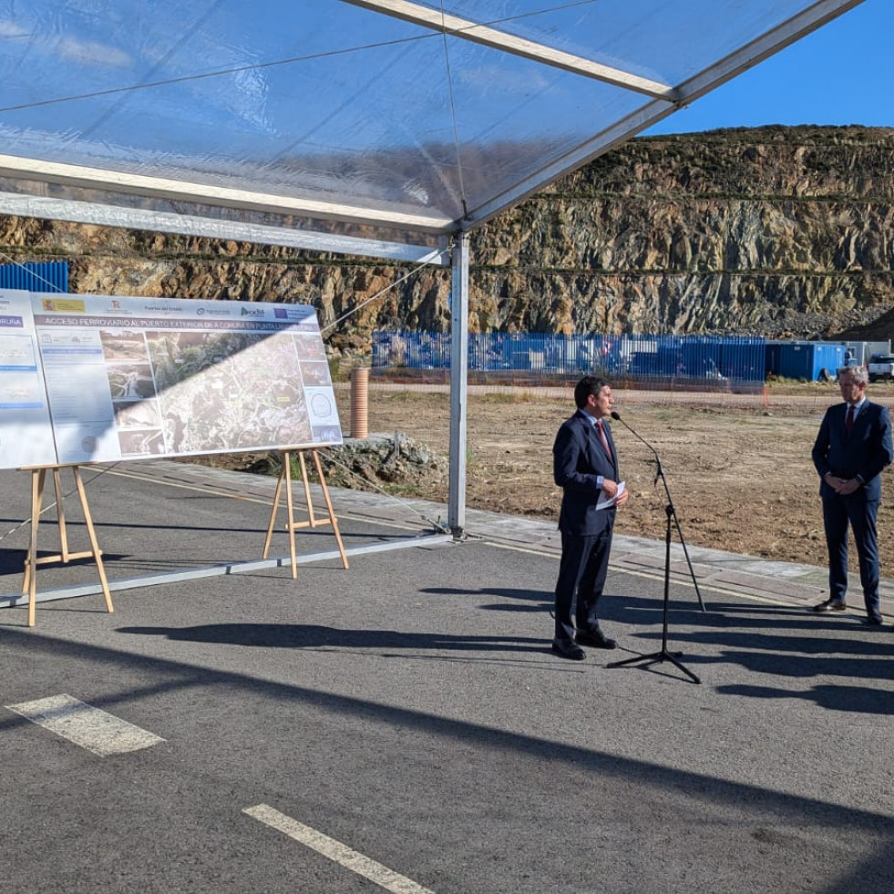 Comienzan las obras interiores del sistema ferroviario del Puerto Exterior