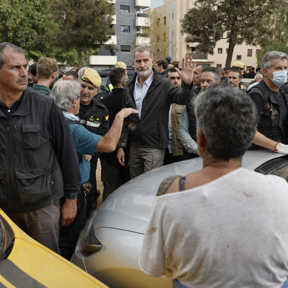 Un detenido por el incidente en Paiporta durante la visita de Sánchez y los reyes