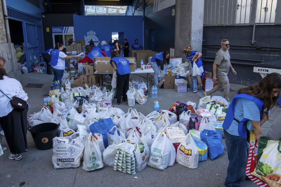 ¿Dónde se pueden donar en A Coruña alimentos y productos para los afectados de la DANA de Valencia?