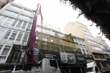 Edificio en obras en A Coruña @ Patricia G. Fraga