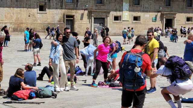 TuristasenelObradoiro.FotodeEladioLois