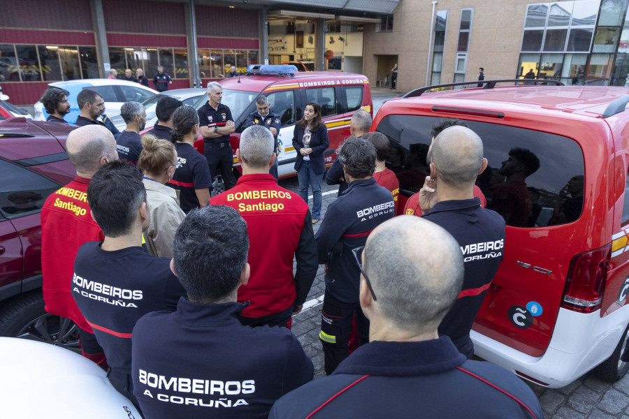 A Coruña manda un segundo equipo de bomberos a Valencia: "Estaremos allí mientras nos necesiten"