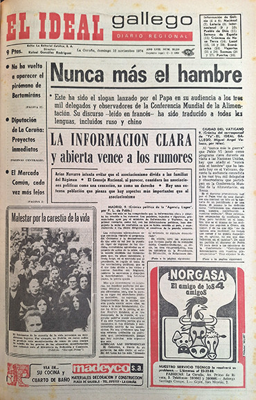 Portada 10 noviembre 1974