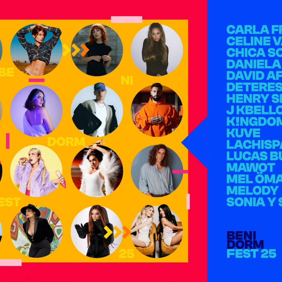 Estos son los 16 participantes del Benidorm Fest 2025