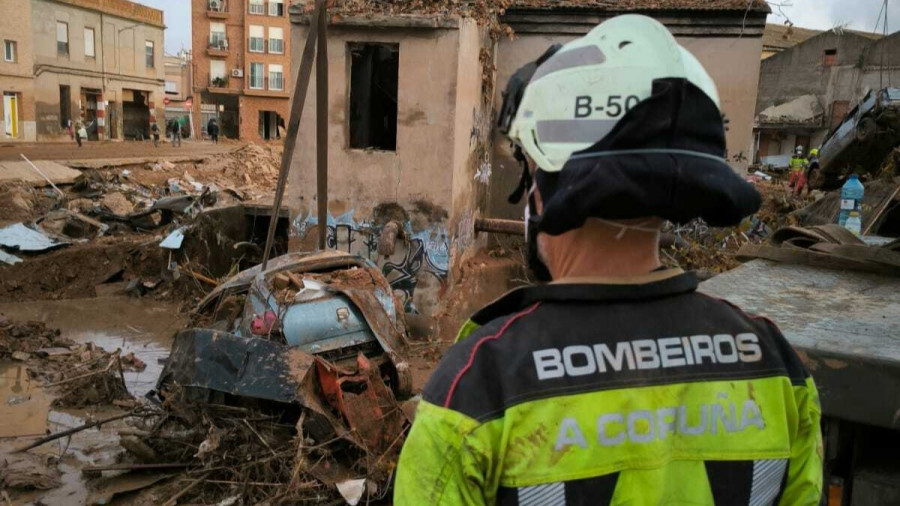 Los últimos bomberos coruñeses desplazados a Valencia vuelven a casa: “Pusimos nuestro granito de arena”