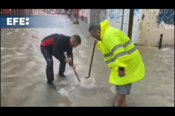 La dana deja calles y viviendas inundadas en Málaga