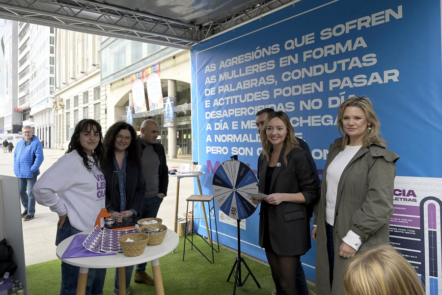 A Xunta habilita un stand informativo para sensibilizar ante a violencia machista que percorrerá as catro provincias galegas