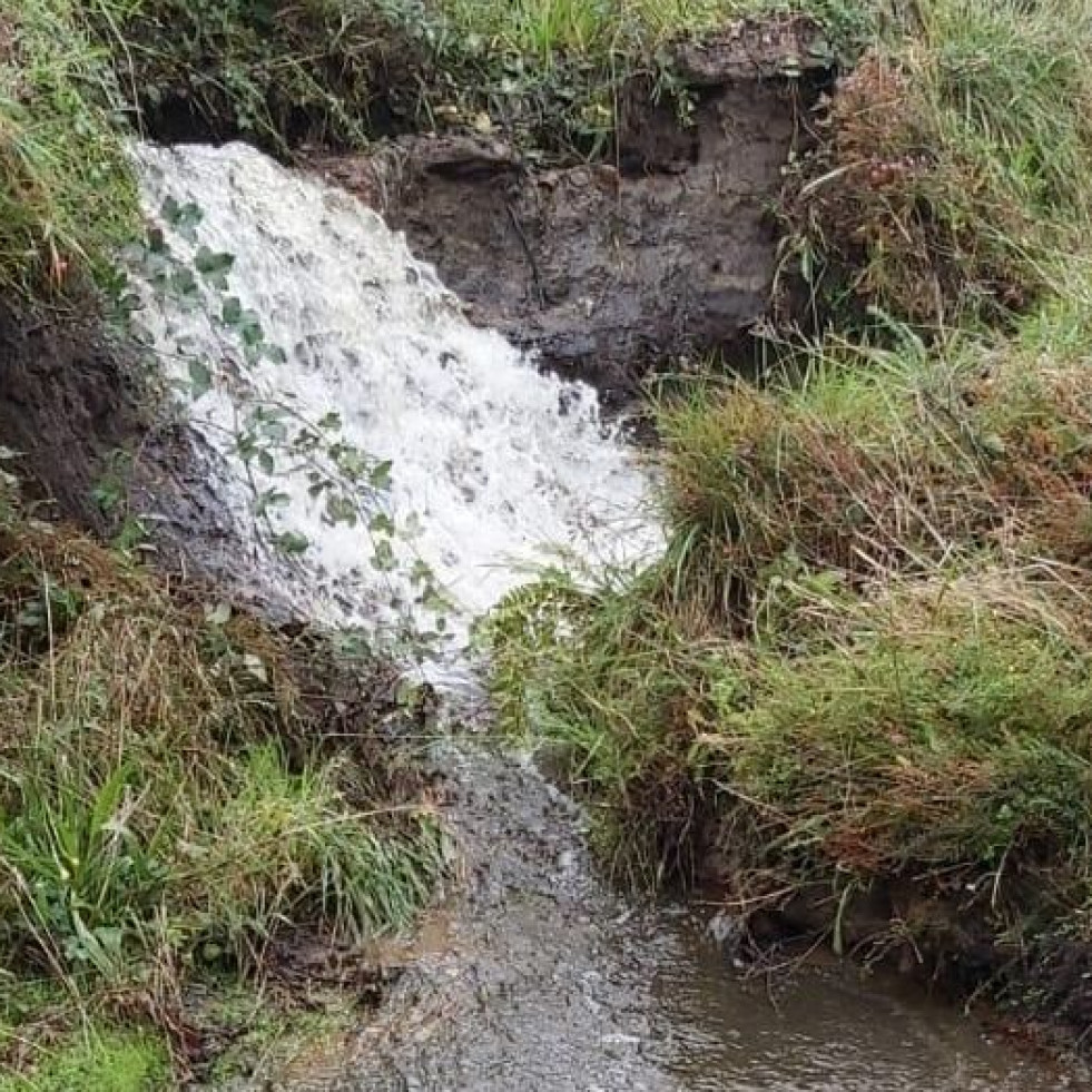 El PSOE arteixano reclama soluciones a las inundaciones en el lugar de Santaia de Arriba