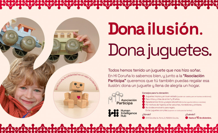 Campaña de donación de juguetes de Hi Coruña y 