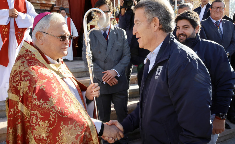 Feijóo gana el Jubileo en la basílica de la Vera Cruz de Caravaca de la Cruz