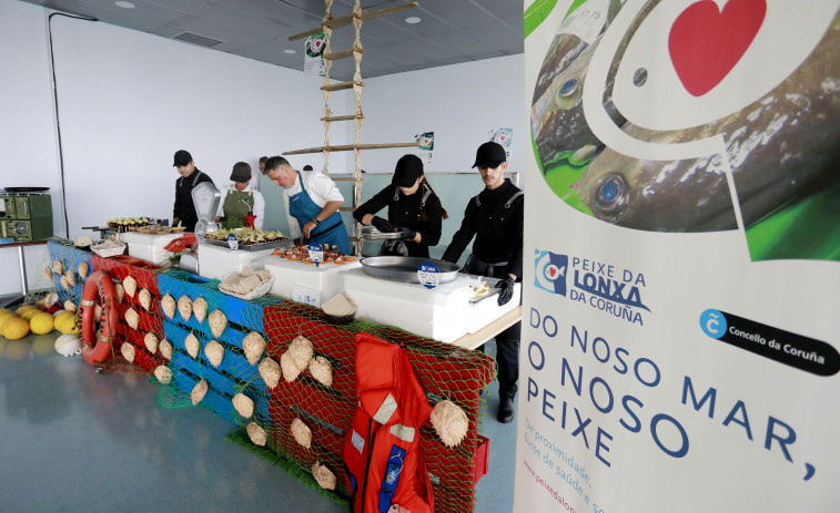 Degustación gastronómica de pescado en la lonja