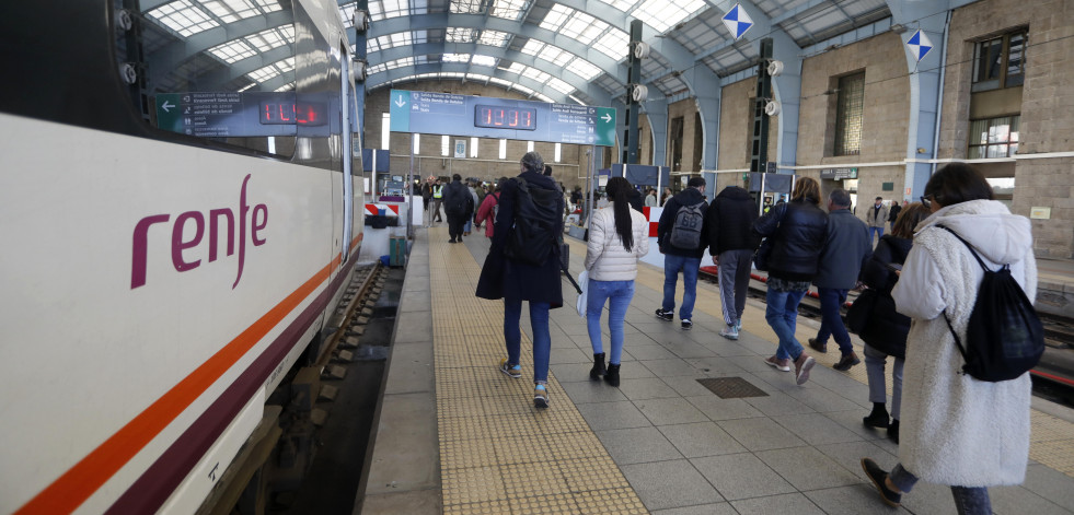 Casi 542.00 viajeros en trenes de alta velocidad en Galicia en seis meses