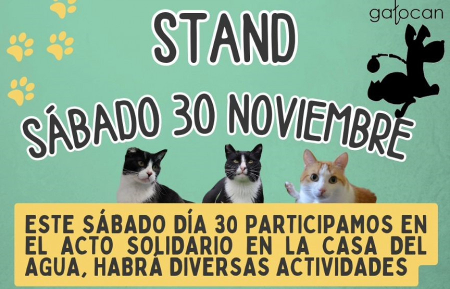 Gatocan participa en un acto solidario en la Casa del Agua