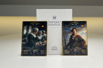 Cromos de María Pita y Teresa Herrera en la colección Imperio Español de Qromo Imperium